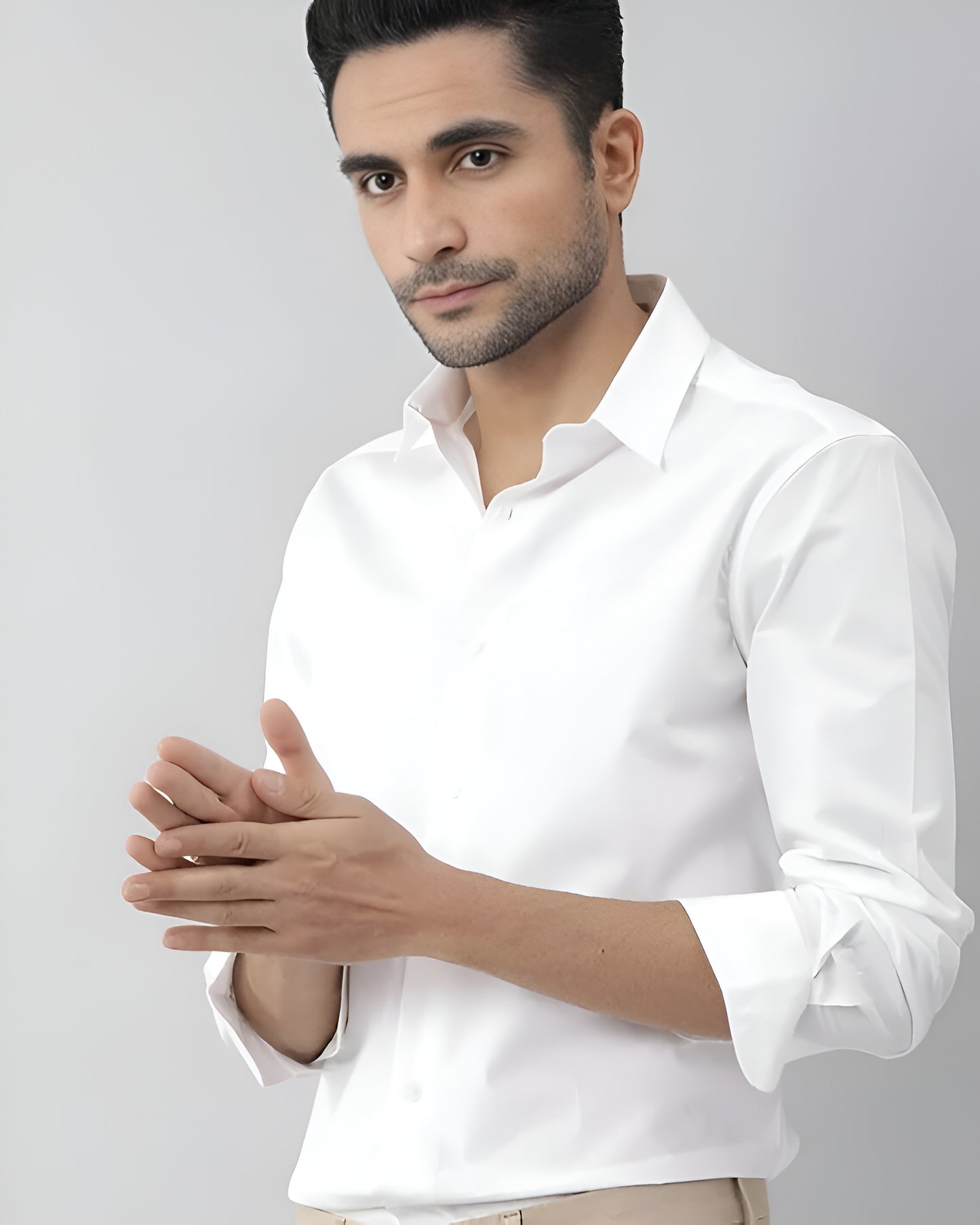 Men’s Regular Fit Chess Printed Casual Shirt | Stylish White Printed Shirt for Men