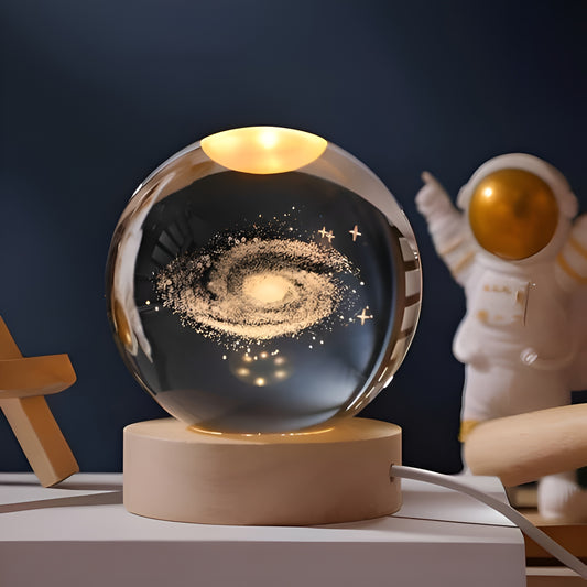 3D Crystal Lamp Ball – Galaxy Night Light.