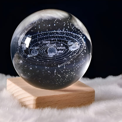 3D Crystal Lamp Ball – Galaxy Night Light.