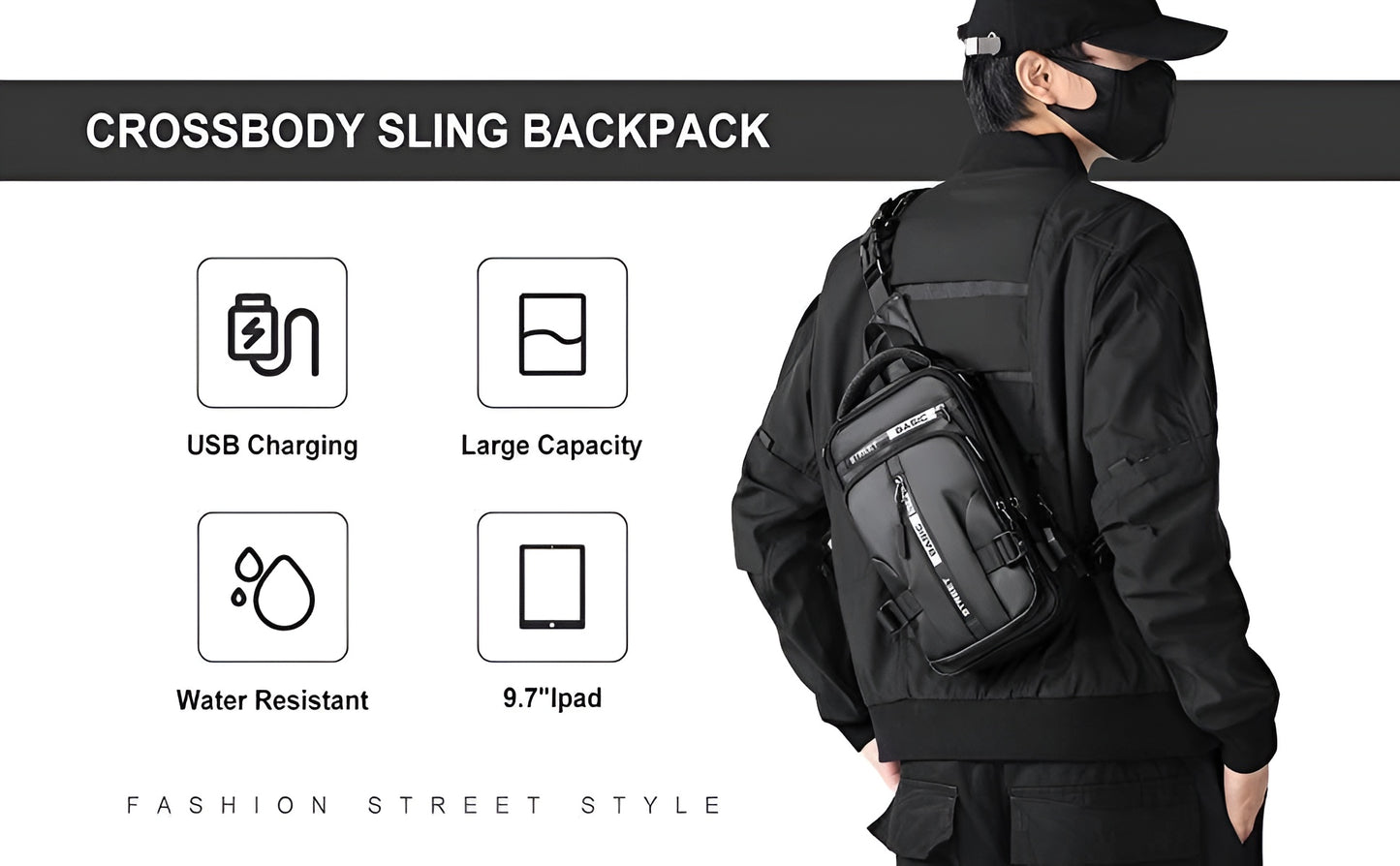 Smart Sling Bag for Men & Women – Stylish, Durable & Multi-Functional