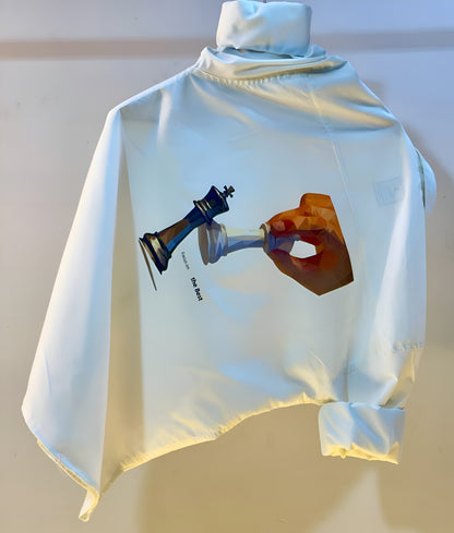 Men’s Regular Fit Chess Printed Casual Shirt | Stylish White Printed Shirt for Men